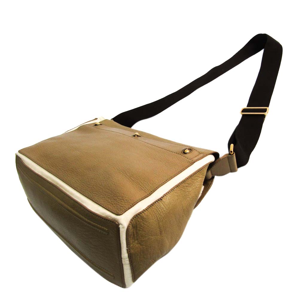 

Yves Saint Laurent Leather Muse Two Messenger Bag, Beige