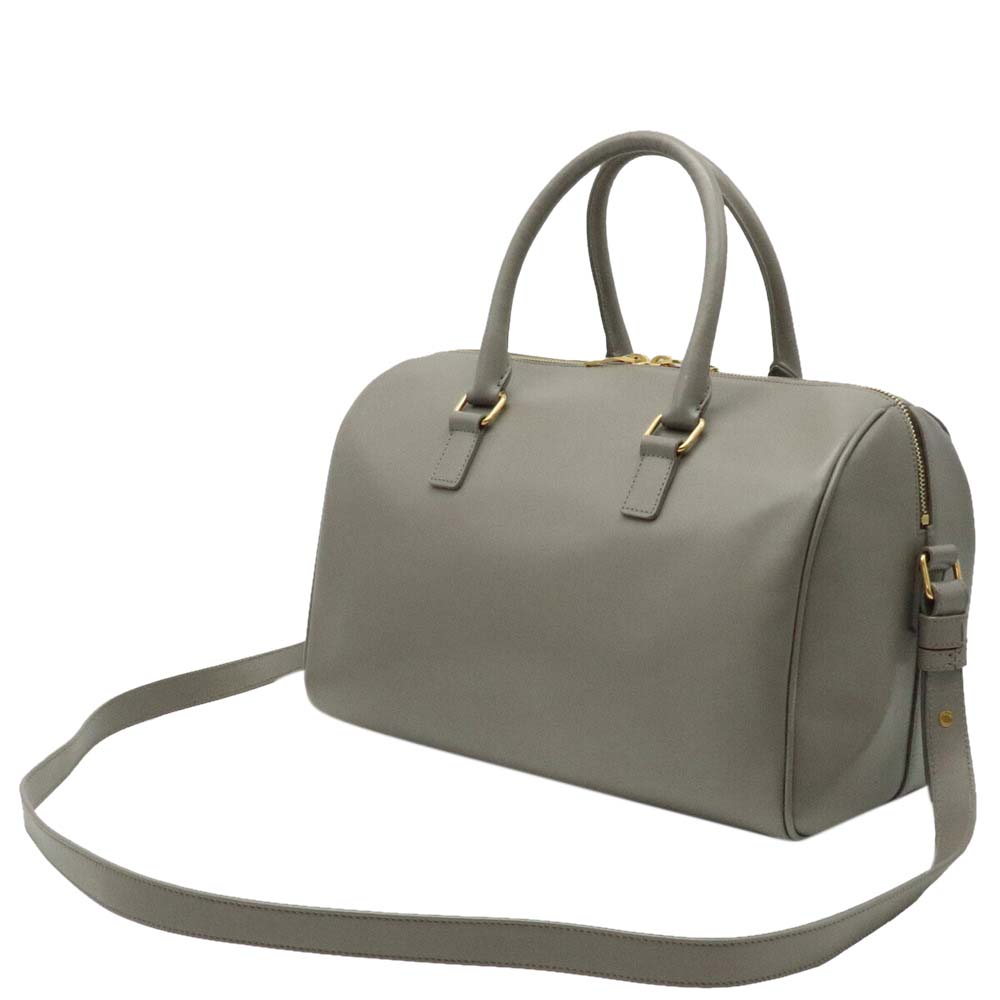 

Saint Laurent Paris Grey Leather Duffle 3 Satchels