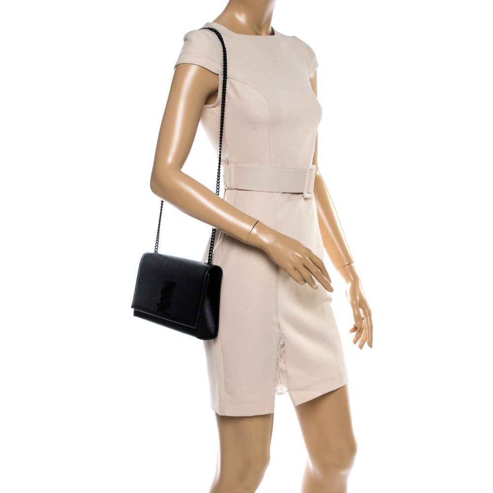 

Saint Laurent Black Leather Medium Kate Shoulder Bag