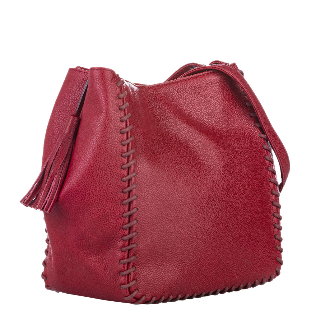 

Saint Laurent Paris Red Calf Leather Shoulder Bag