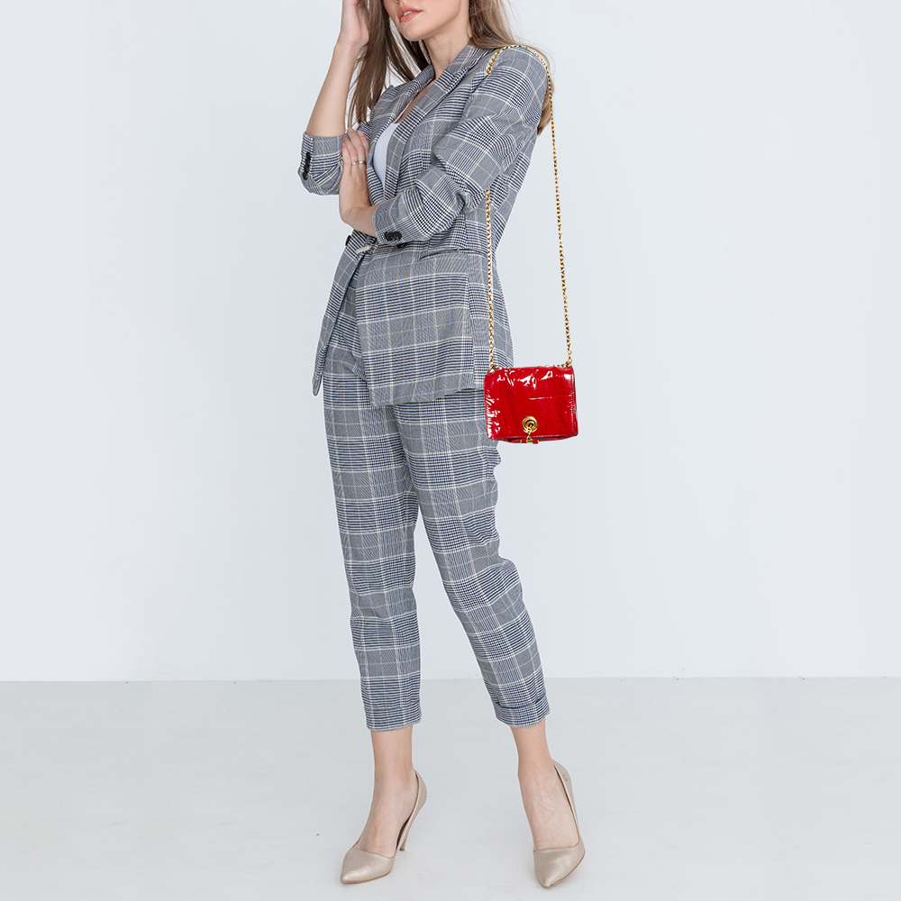 

Saint Laurent Red Patent Leather Crossbody Bag