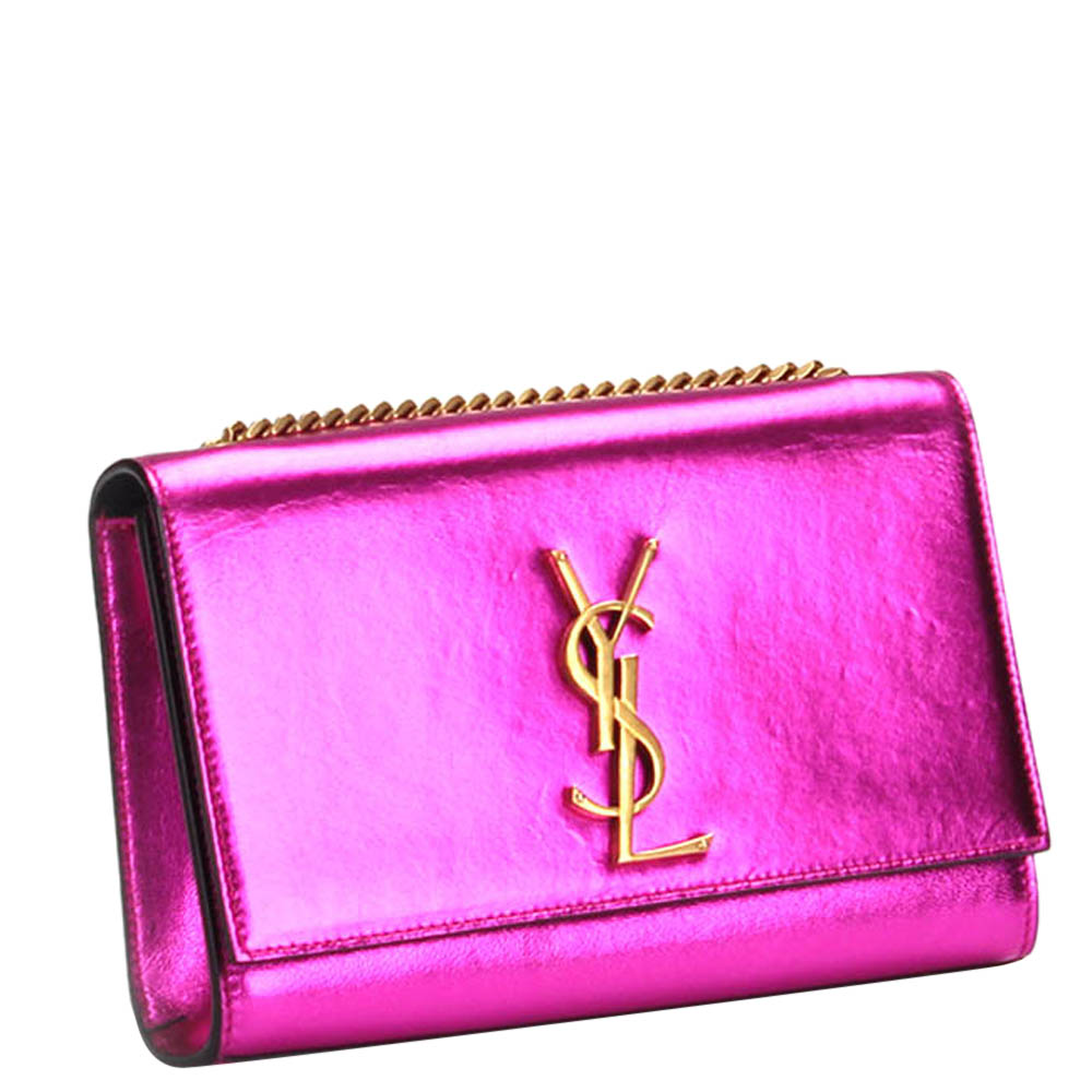 

Saint Laurent Paris Purple Leather Kate Small Crossbody Bag