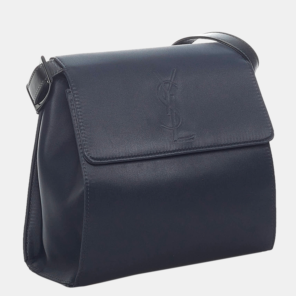 

Saint Laurent Paris Blue Canvas Shoulder Bag