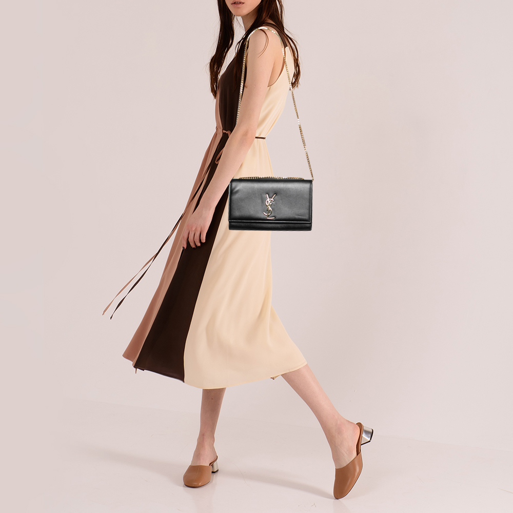 

Saint Laurent Black Leather Medium Kate Shoulder Bag