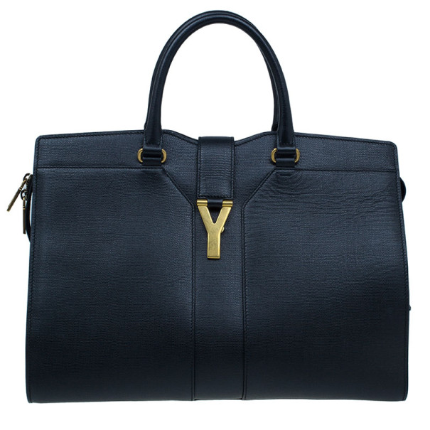 مملوكة مسبقًا Saint Laurent Paris Black Cabas Chyc Medium Satchel