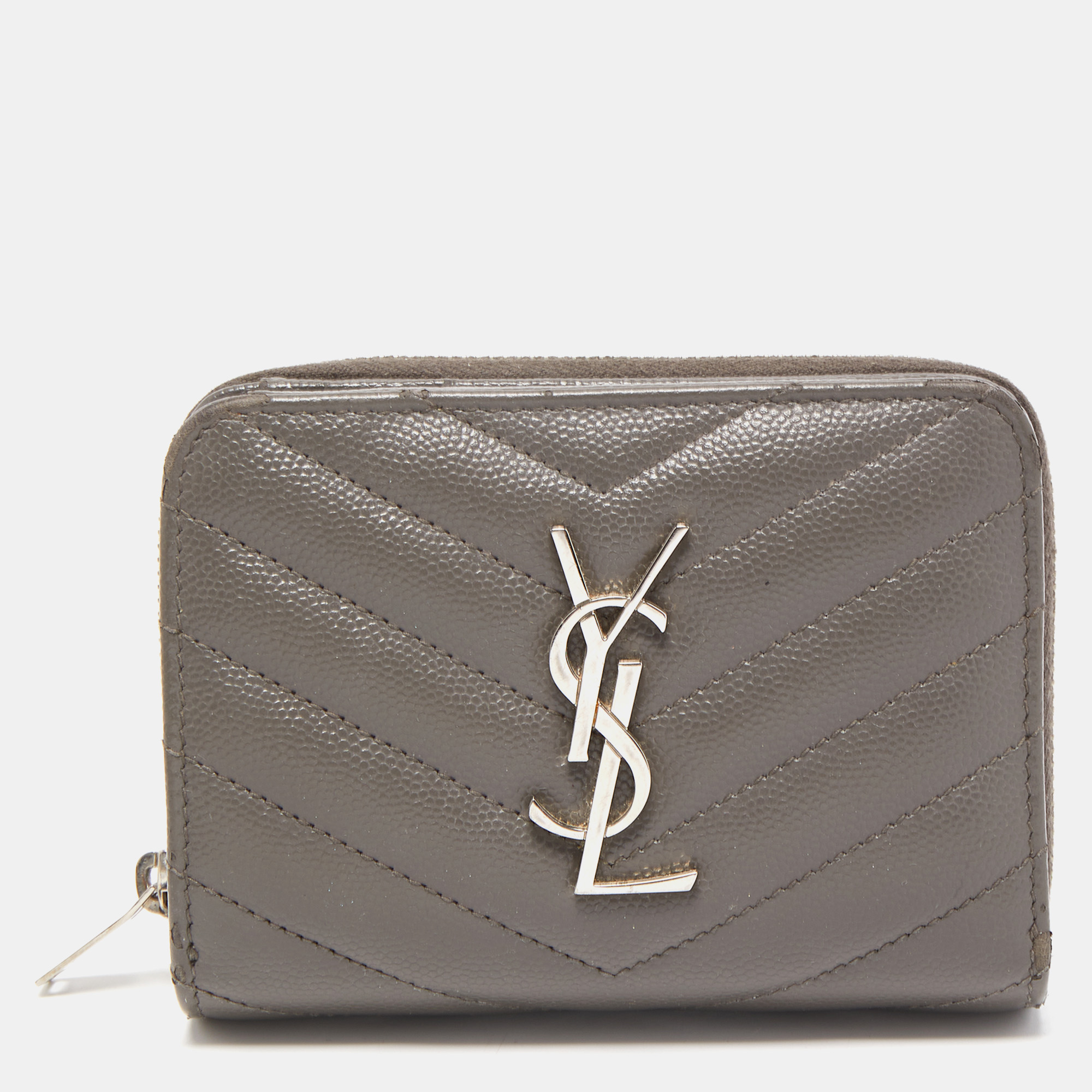 saint laurent zip wallet