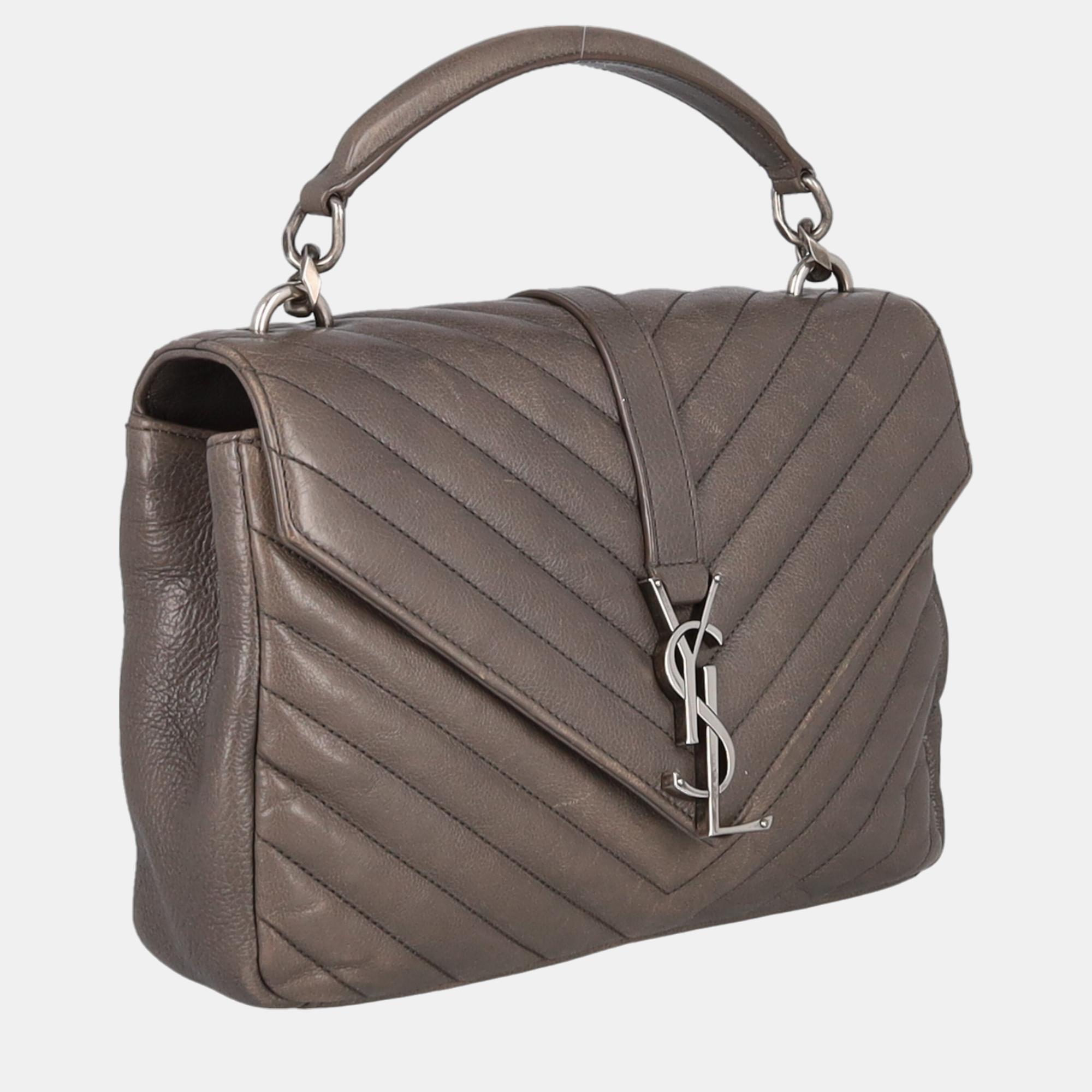 

Saint Laurent Women's Leather Cross Body Bag - Grey