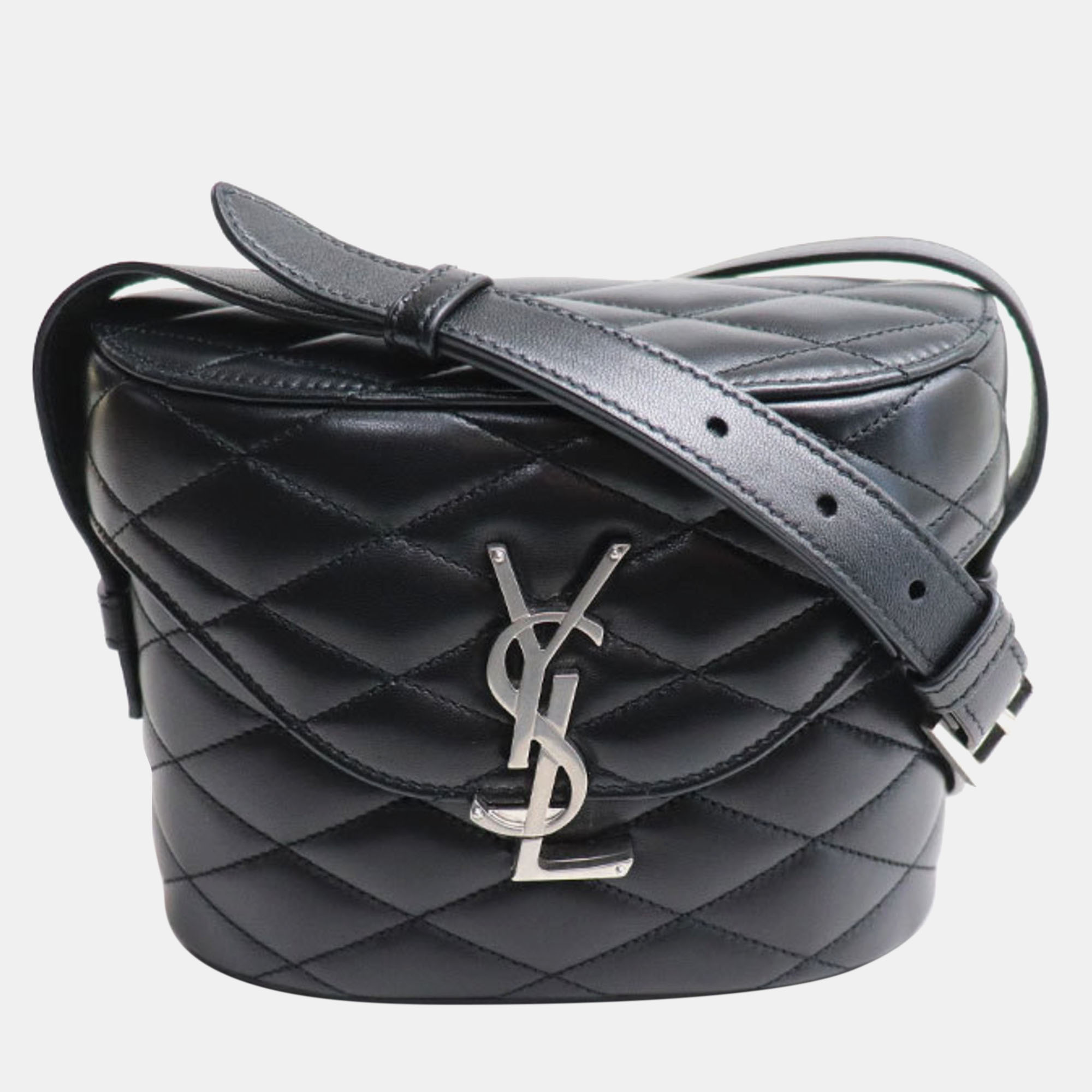 

Saint Laurent Paris Black Leather June Box Bag