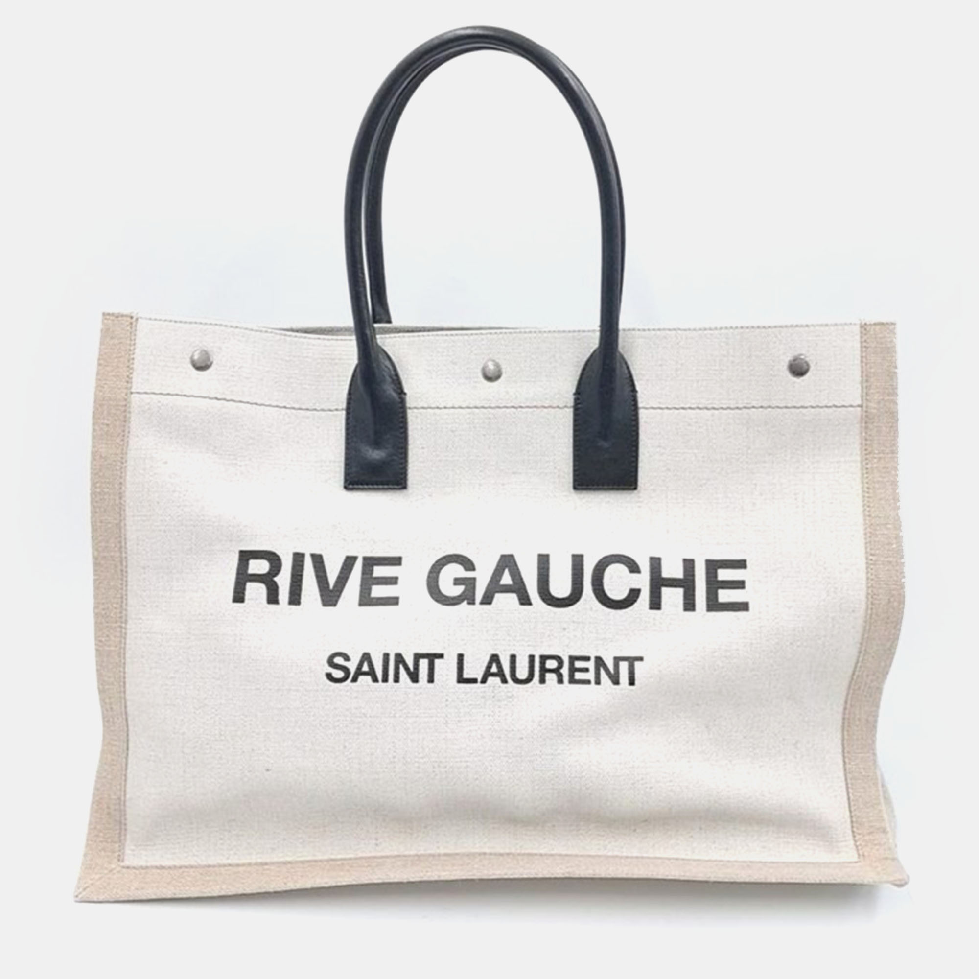 

Saint Laurent Rive Gauche Tote Bag, Beige