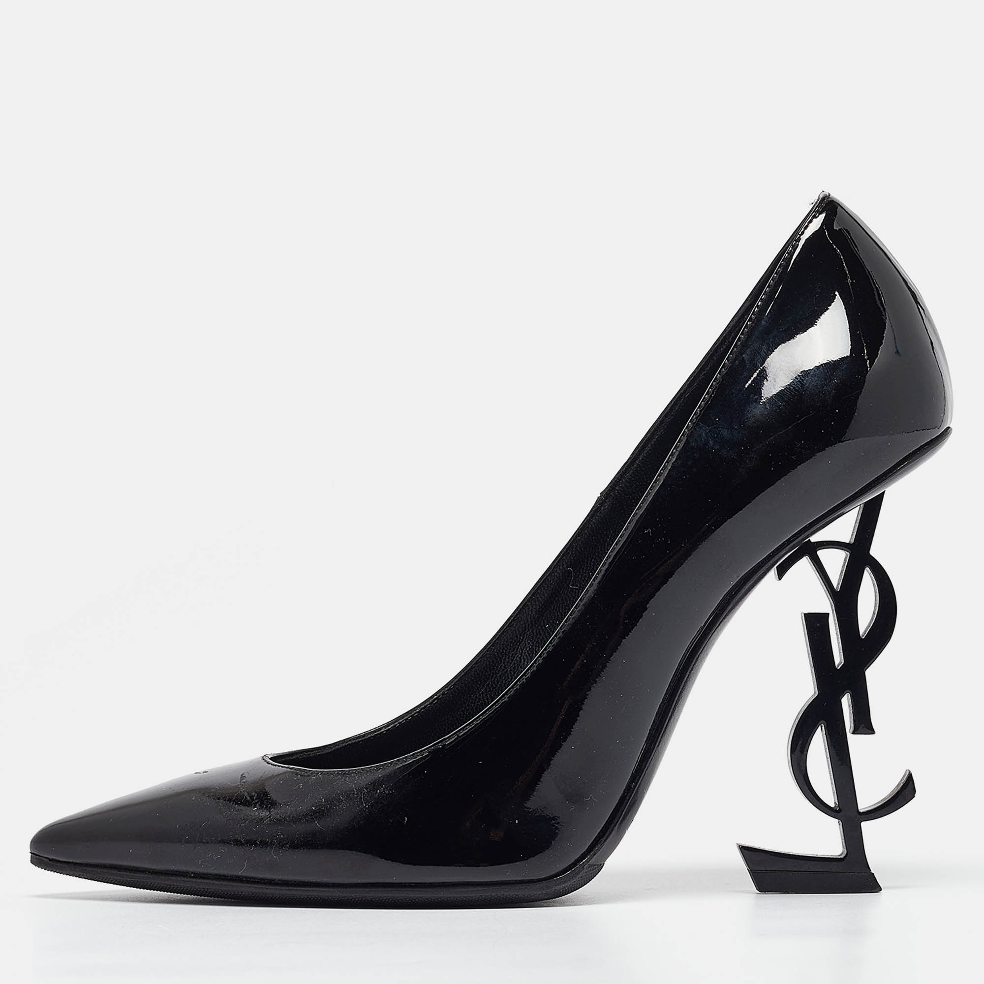 

Saint Laurent Black Patent Leather Opyum Pumps Size