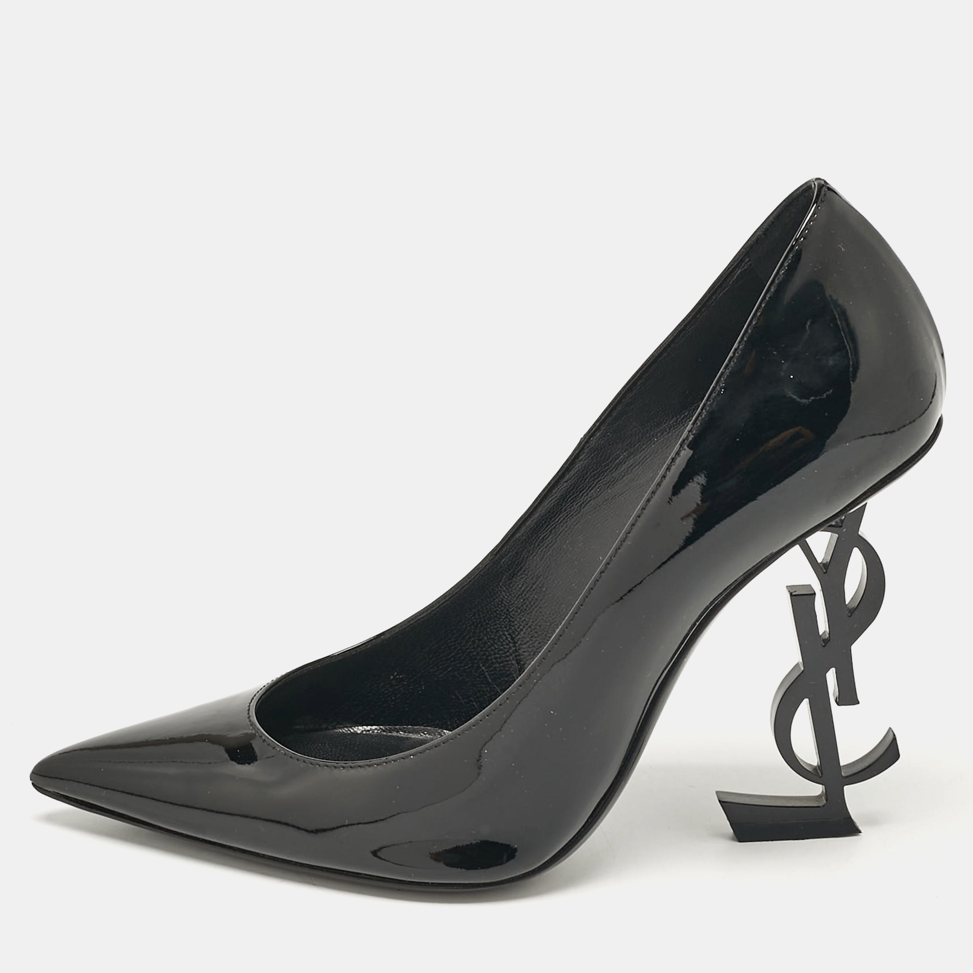 

Saint Laurent Black Patent Leather Opyum Pumps Size