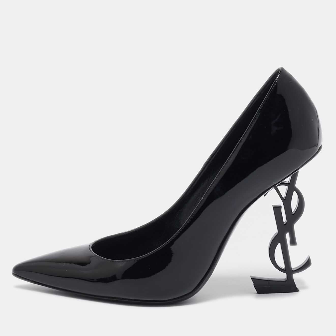 

Saint Laurent Black Patent Leather Opyum Pointed Toe Pumps Size