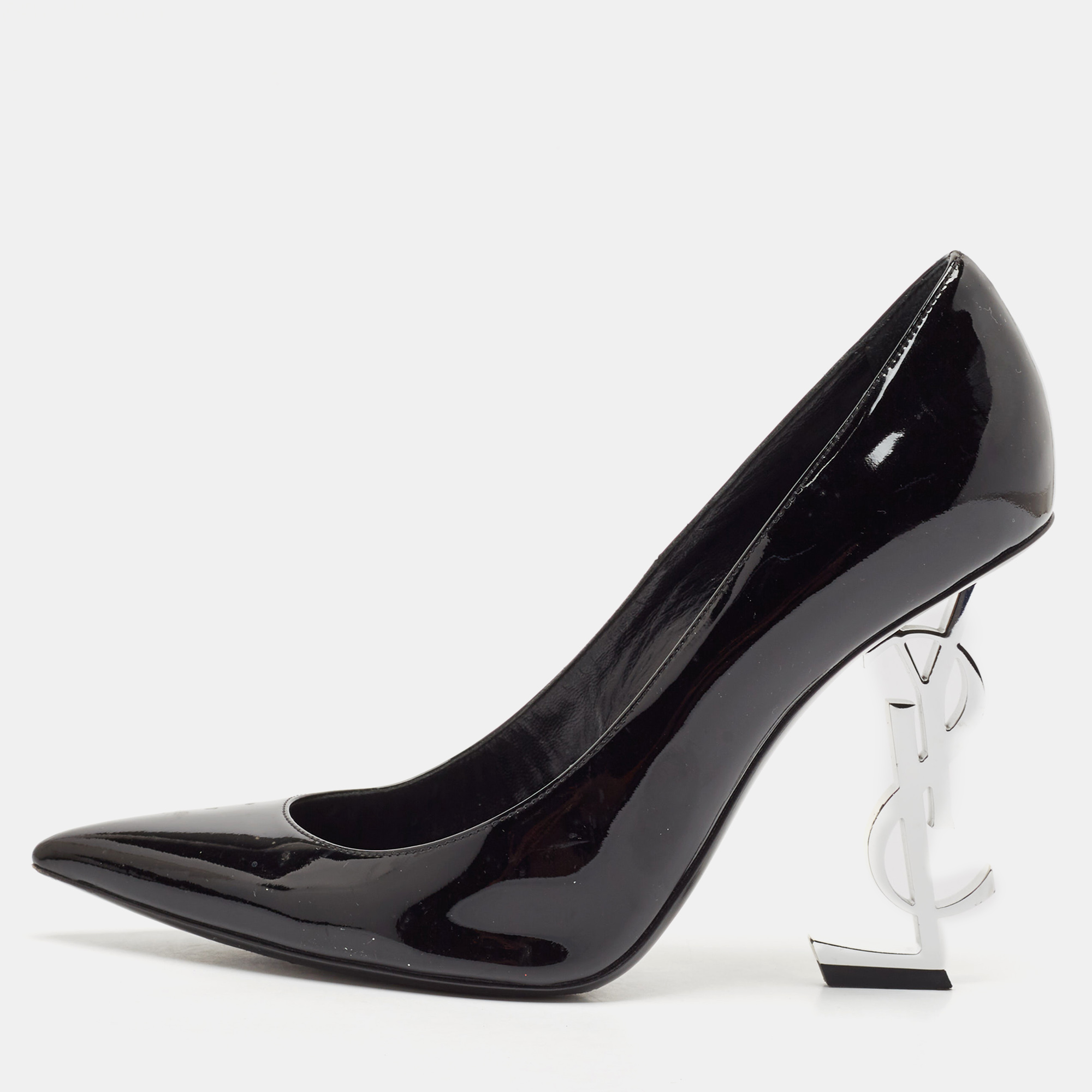 

Saint Laurent Black Patent Leather Opyum Pumps Size