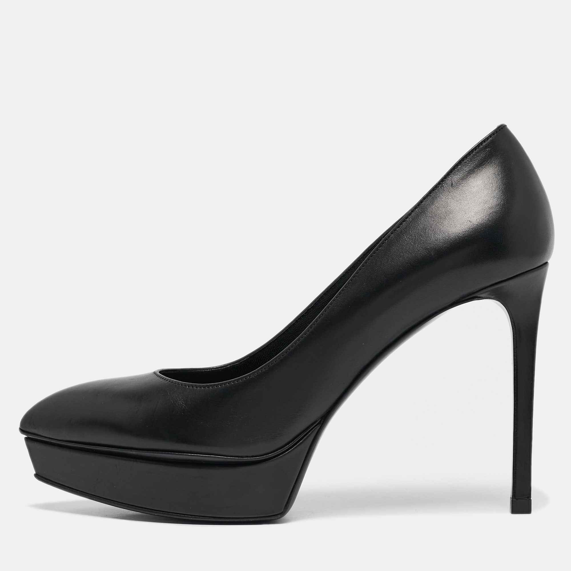 

Saint Laurent Black Leather Janis Pumps Size