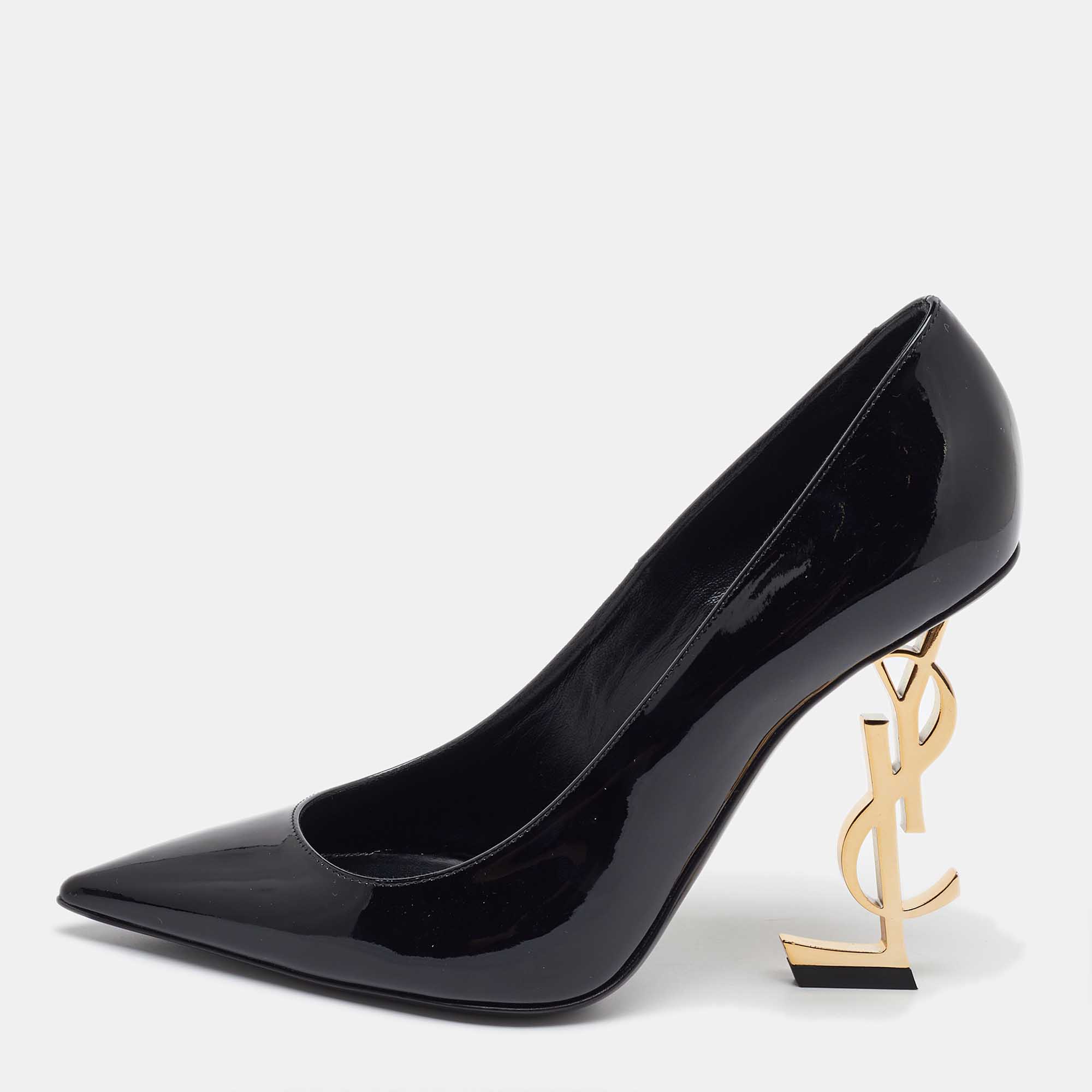 

Saint Laurent Black Patent Leather Opyum Pointed Toe Pumps Size