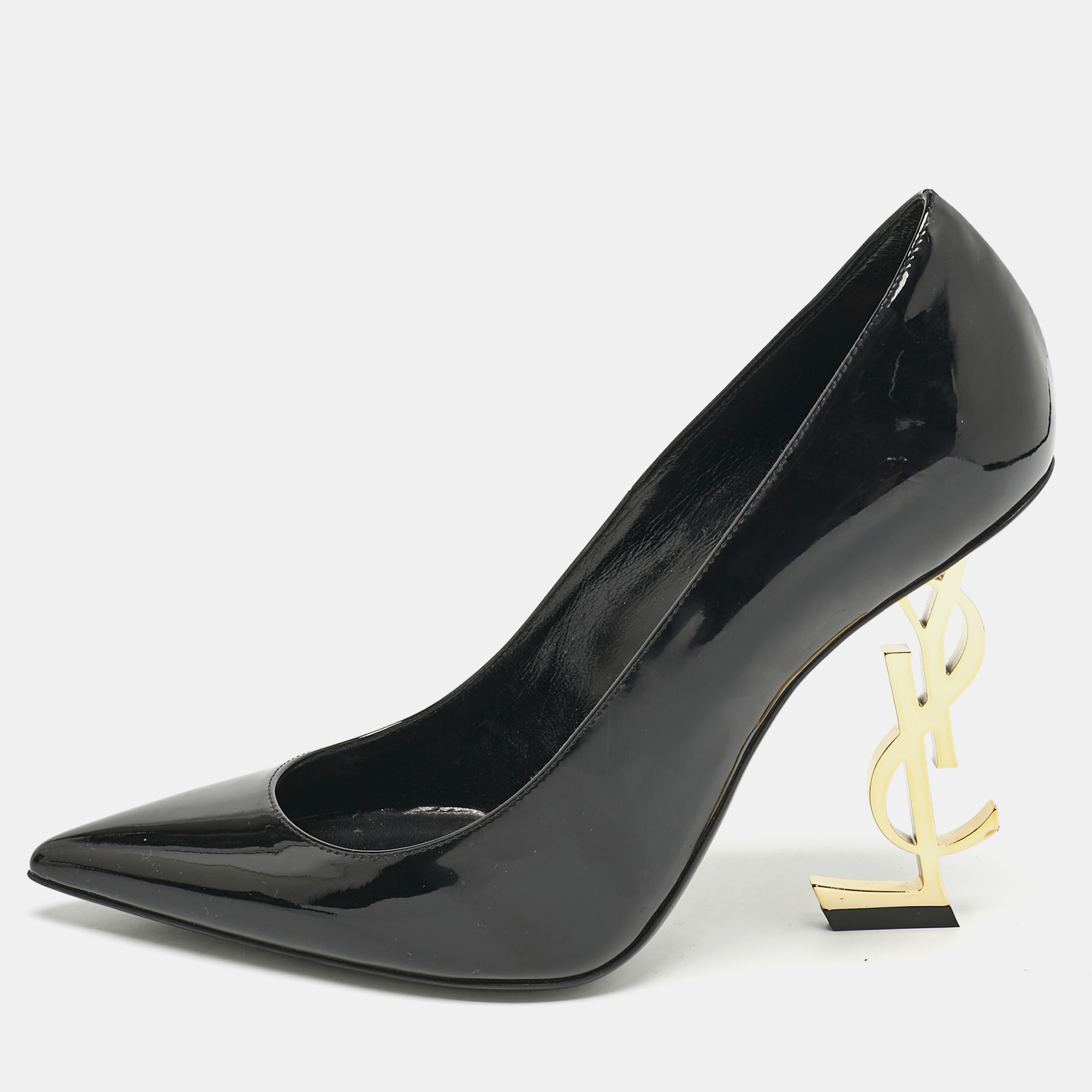 

Saint Laurent Black Patent Leather Opyum Pumps Size