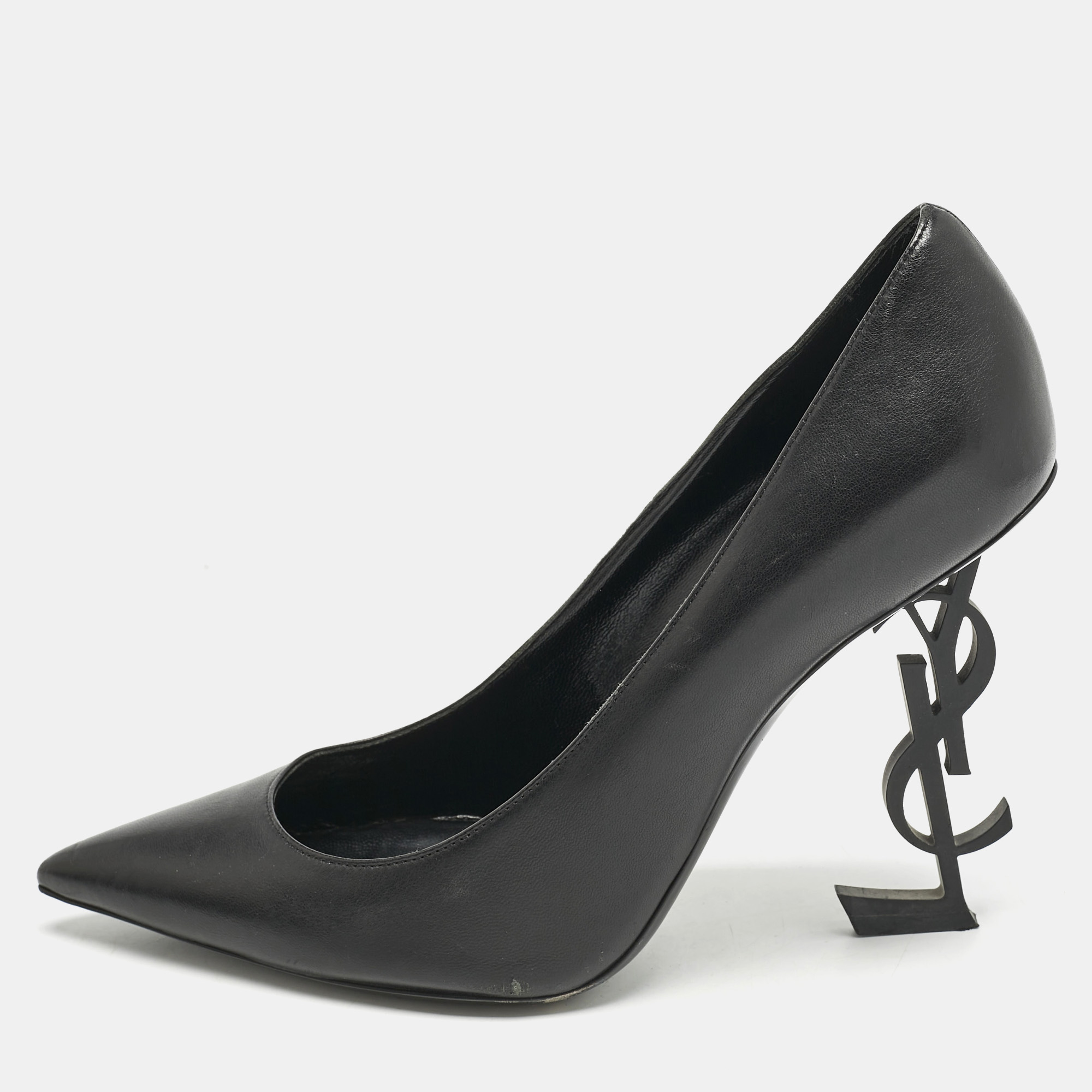 

Saint Laurent Black Leather Opyum Pumps Size