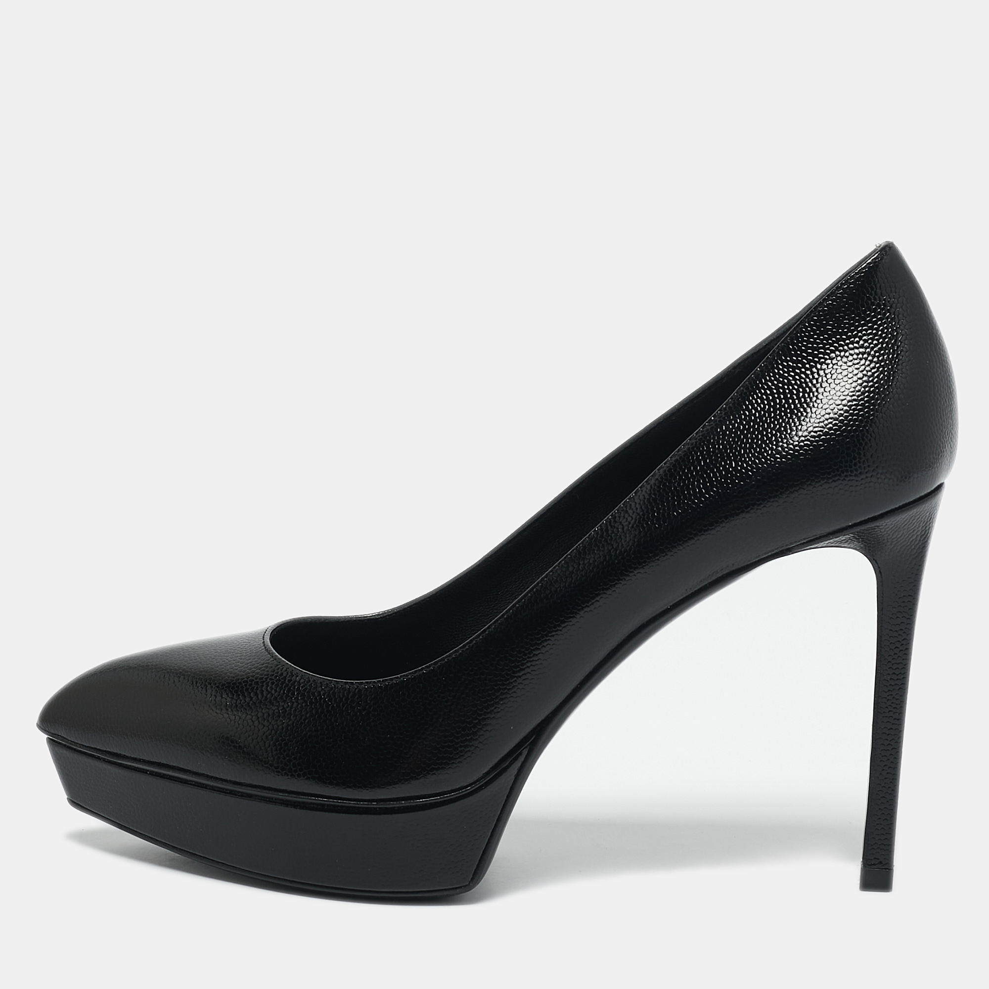 

Saint Laurent Black Leather Janis Pumps Size