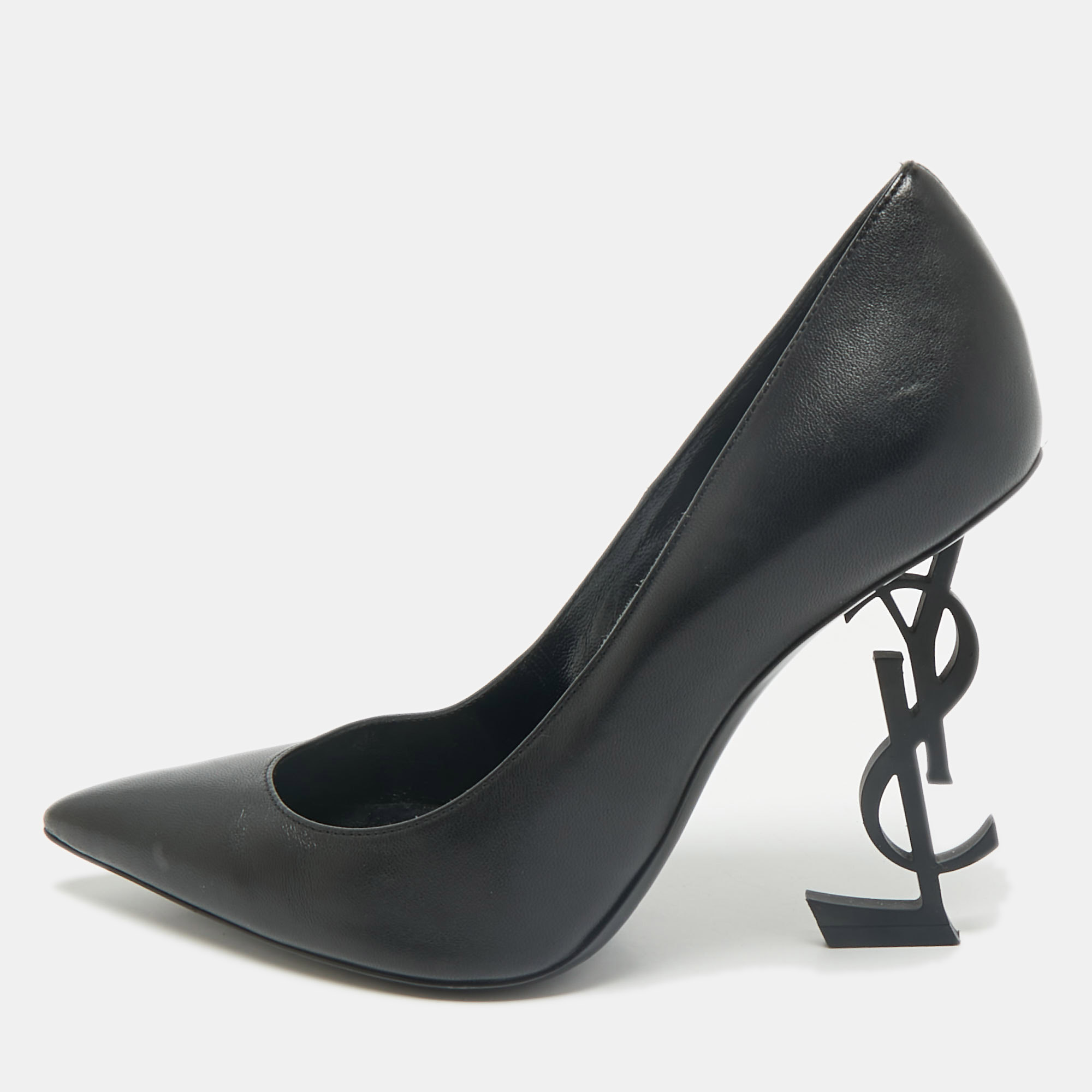 

Saint Laurent Black Leather Opyum Pointed Toe Pumps Size