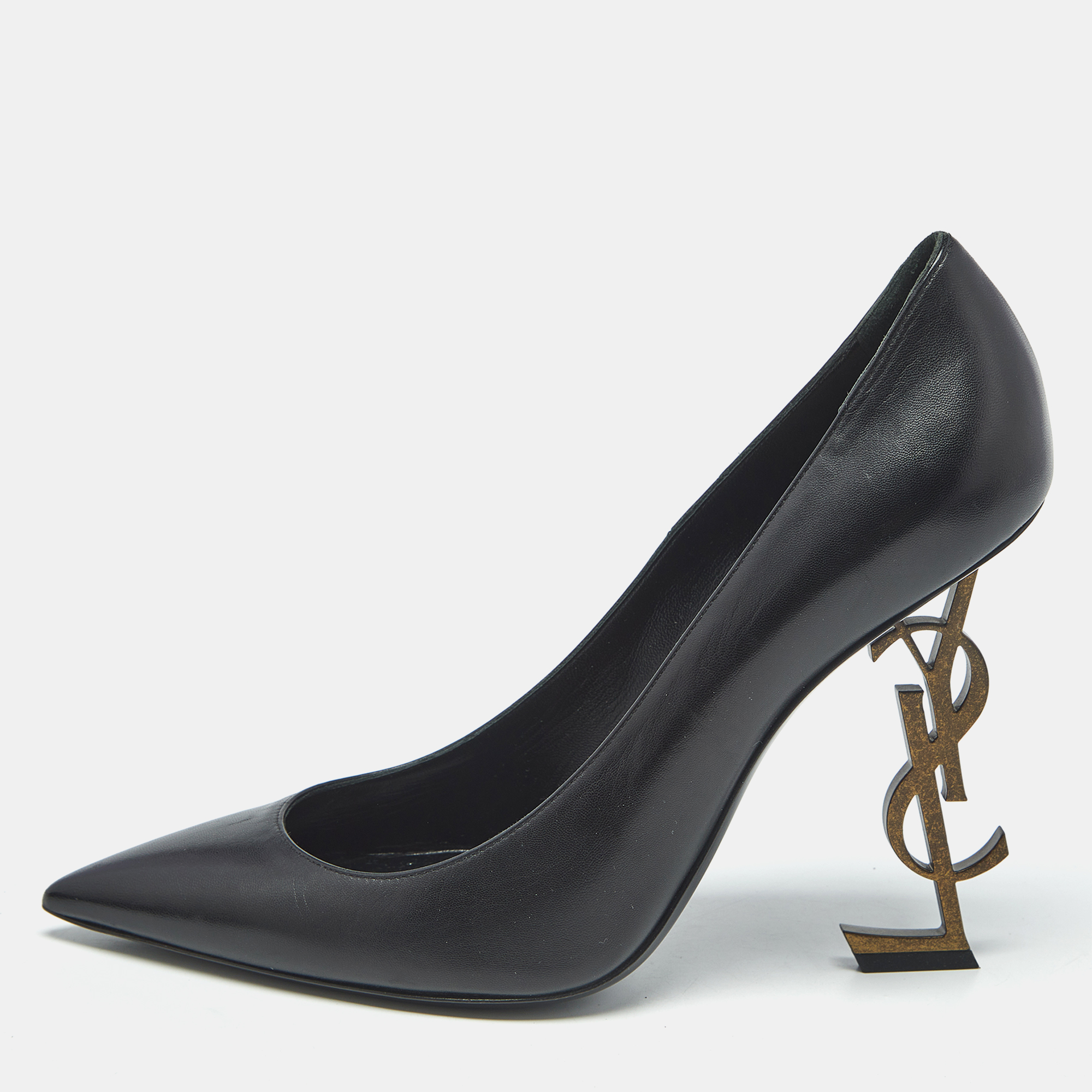 

Saint Laurent Black Leather Opyum Pumps Size