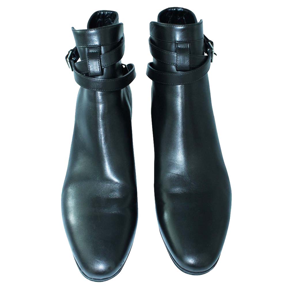 

Saint Laurent Paris Black Leather Boots Size
