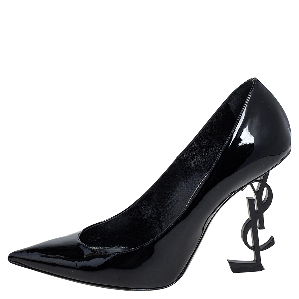 

Saint Laurent Black Patent Leather Opyum Pumps Size