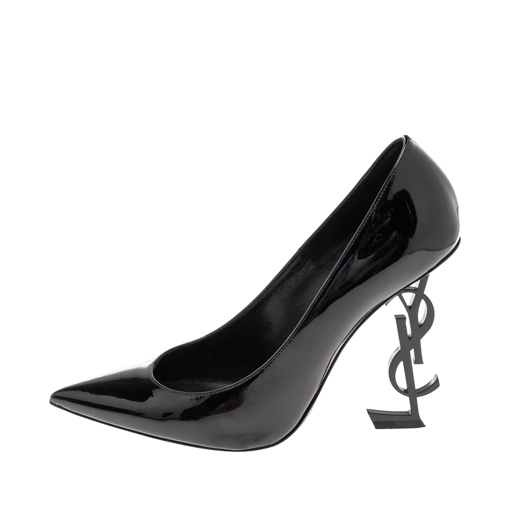 

Saint Laurent Black Patent Leather Opyum Pointed Toe Pumps Size