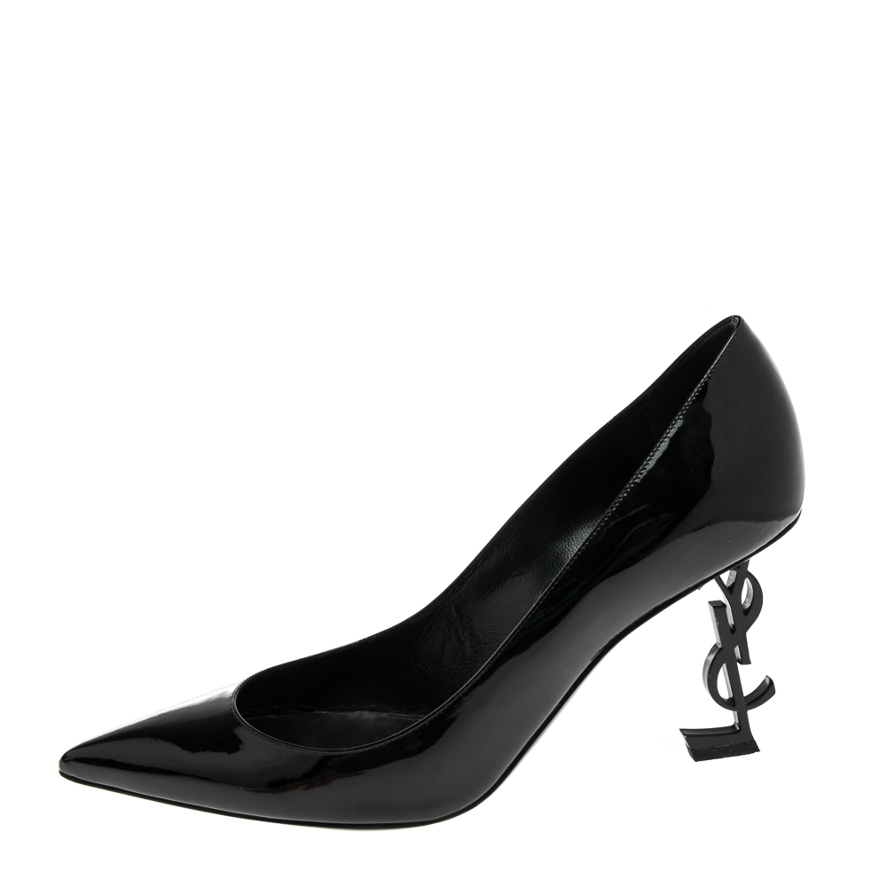 

Saint Laurent Black Patent Leather Opyum Pointed Toe Pumps Size