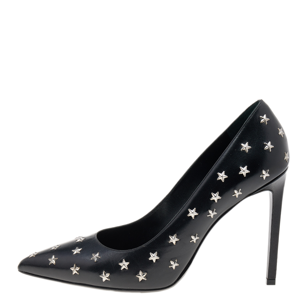 

Saint Laurent Black Leather Pointed Toe Pumps Size