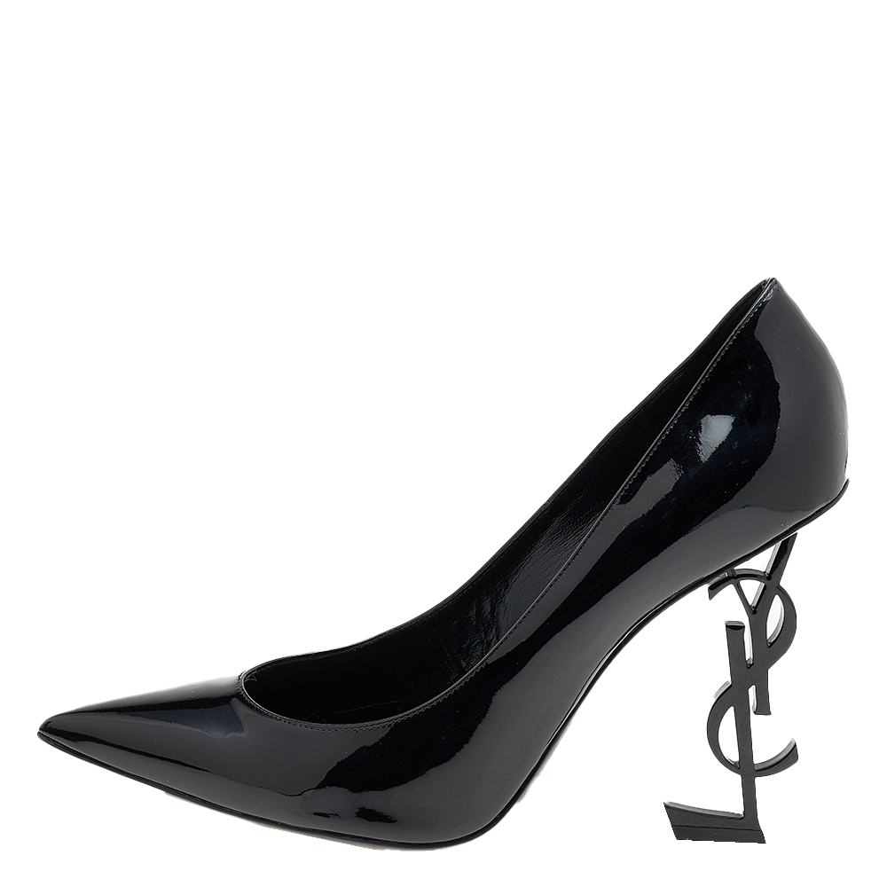 

Saint Laurent Black Patent Leather Opyum Pointed Toe Pumps Size
