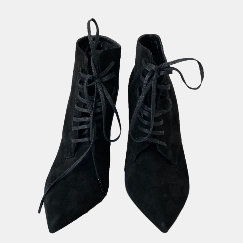 

Saint Laurent Paris Black Suede Boots Size EU