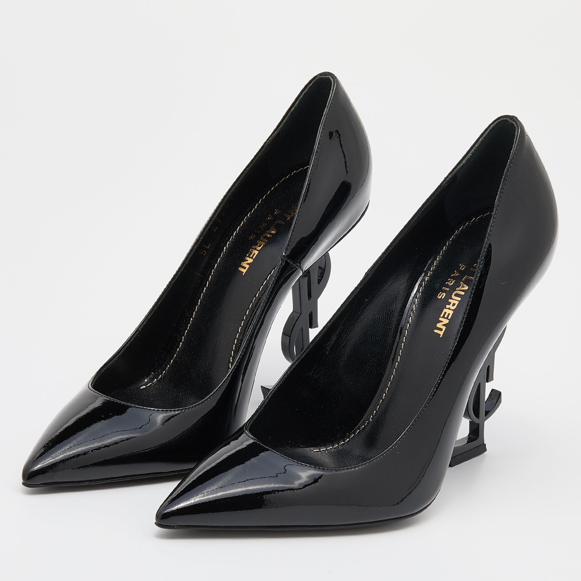 

Saint Laurent Black Patent Leather Opyum Pumps Size