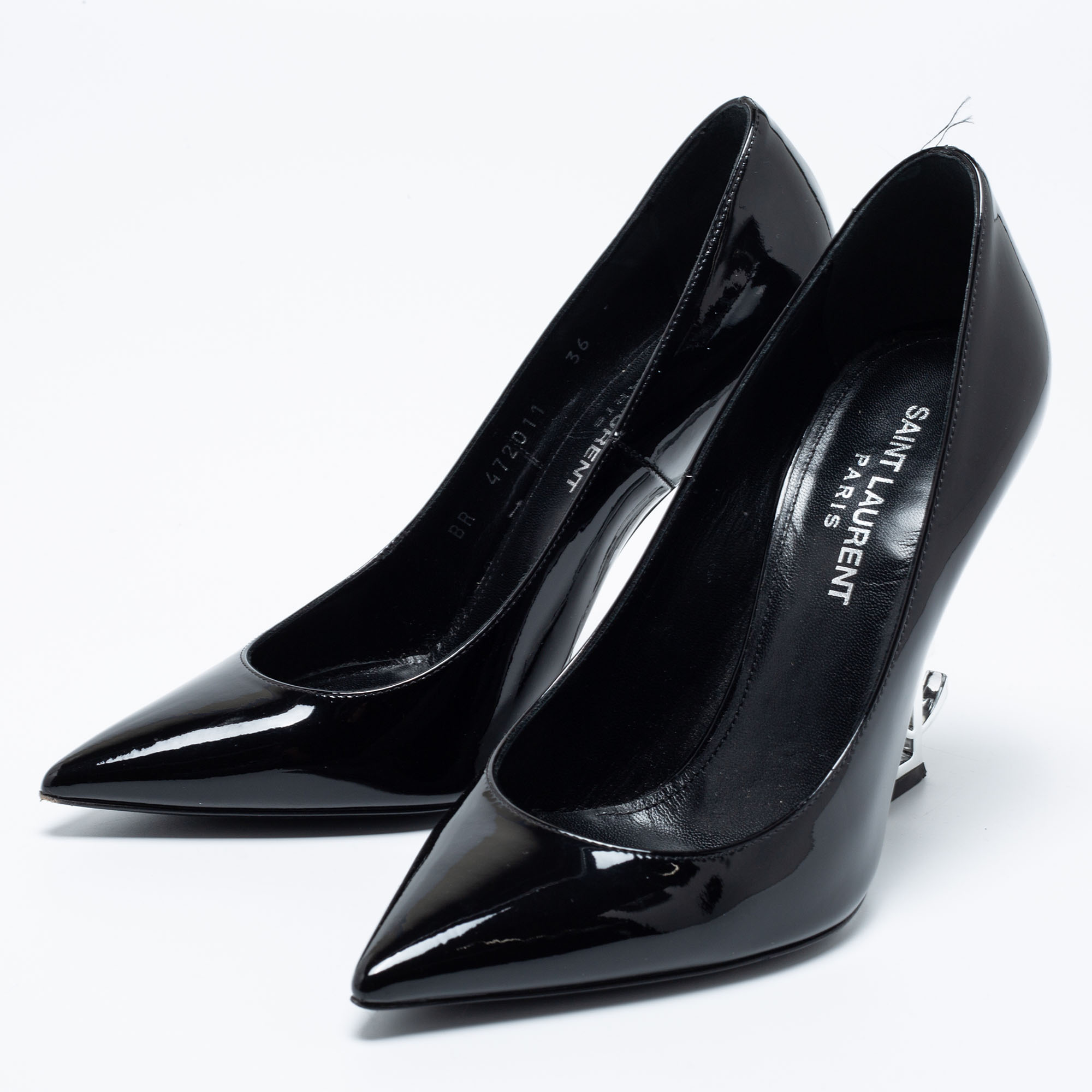 

Saint Laurent Black Patent Leather Opyum Pumps Size