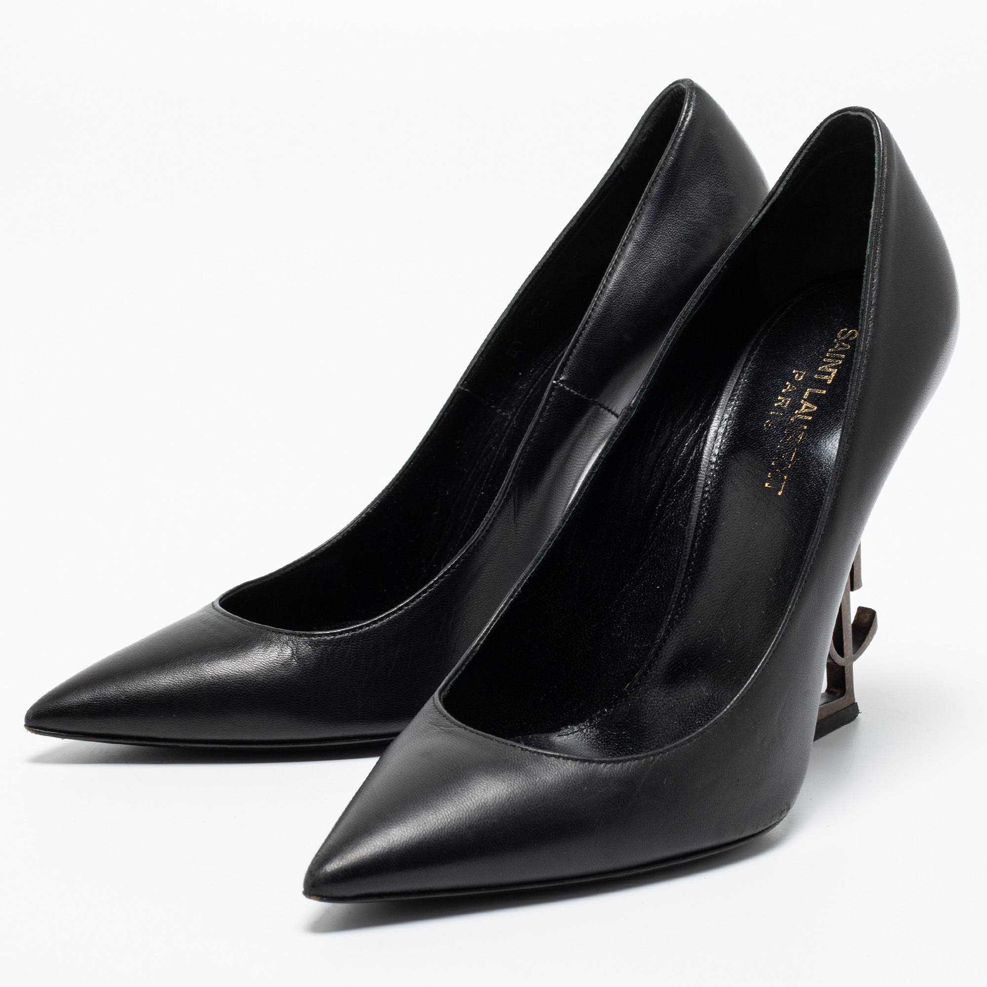 

Saint Laurent Black Leather Opyum Pumps Size