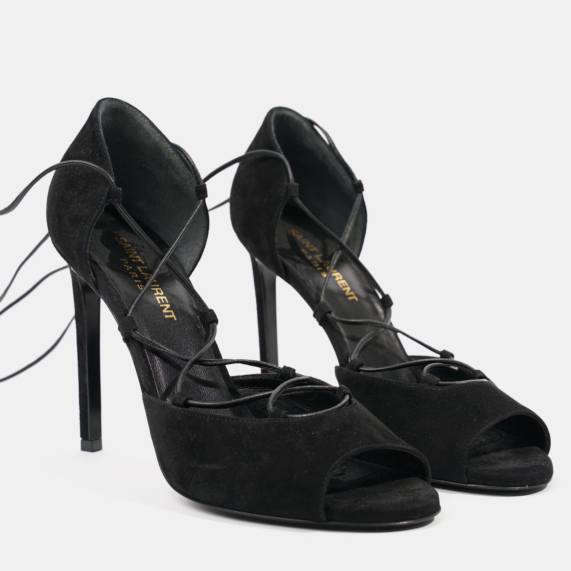 

Saint Laurent Womens Strappy Heel Black EU  / UK 4