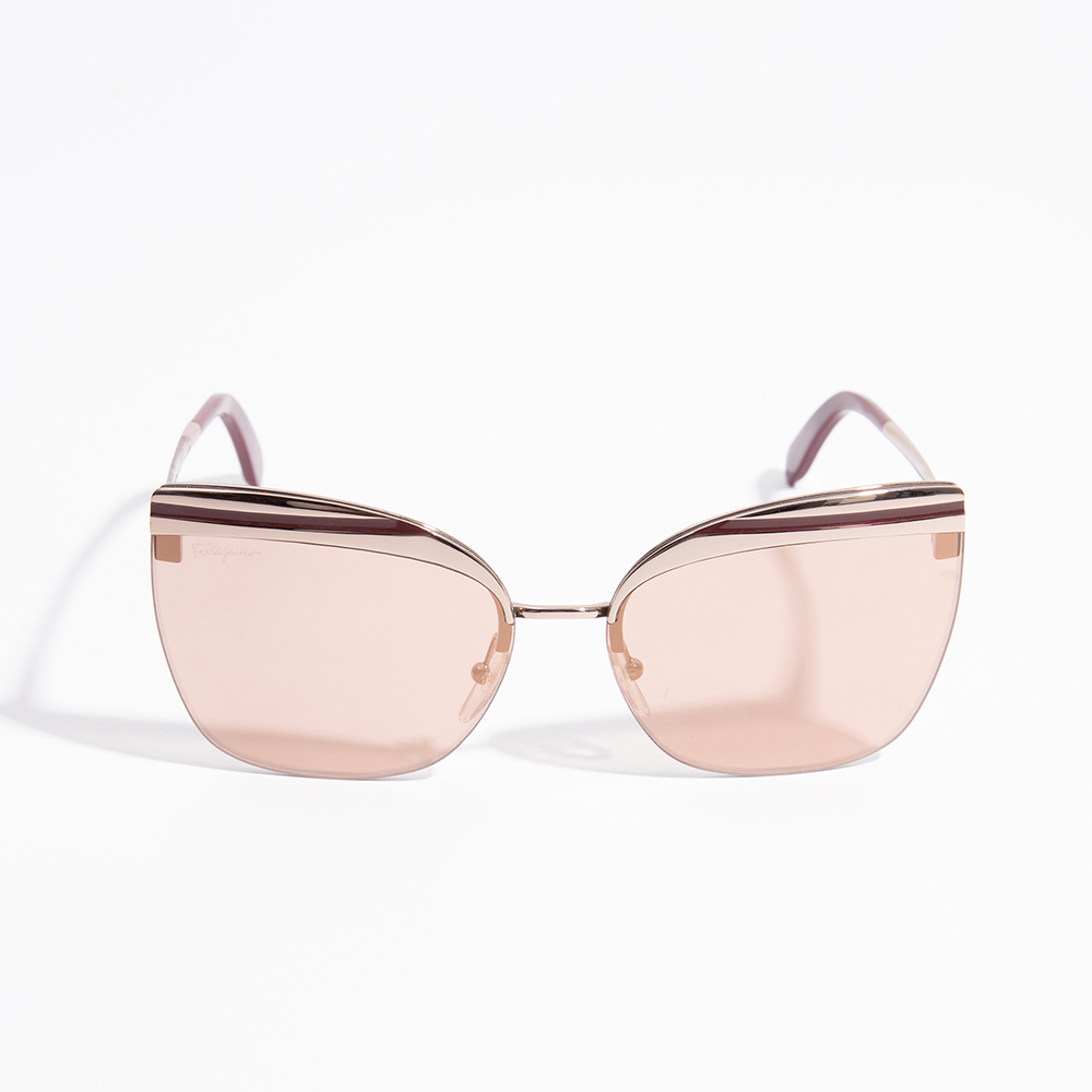 

Salvatore Ferragamo Gold Butterfly Sunglasses