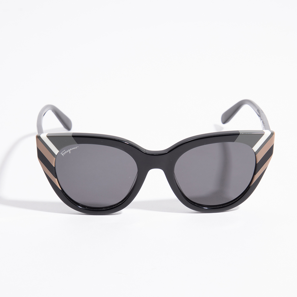 

Salvatore Ferragamo Black Clubmaster Sunglasses