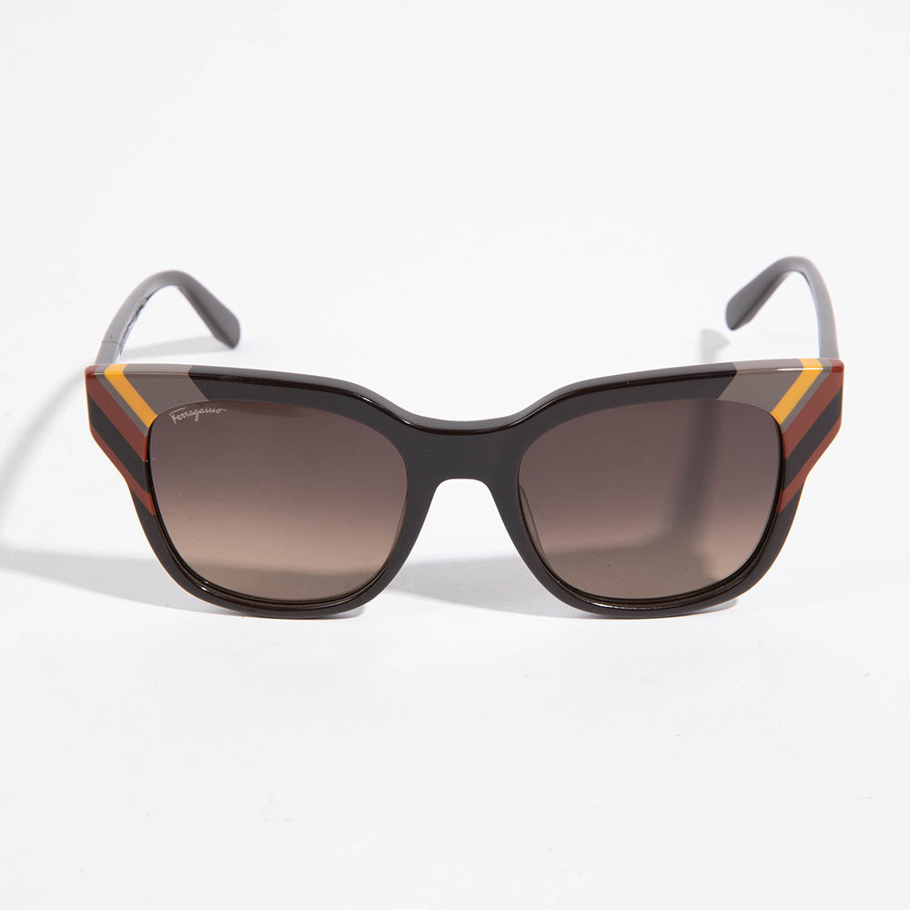 

Salvatore Ferragamo Brown Wayfarer Sunglasses