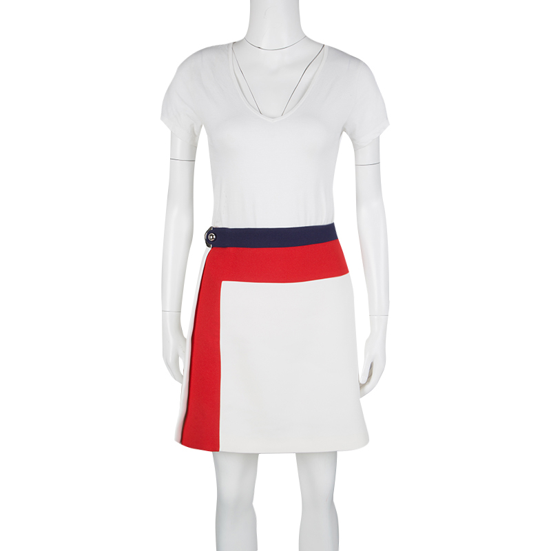 

Salvatore Ferragamo Colorblock Buckle Detail Skirt, Multicolor