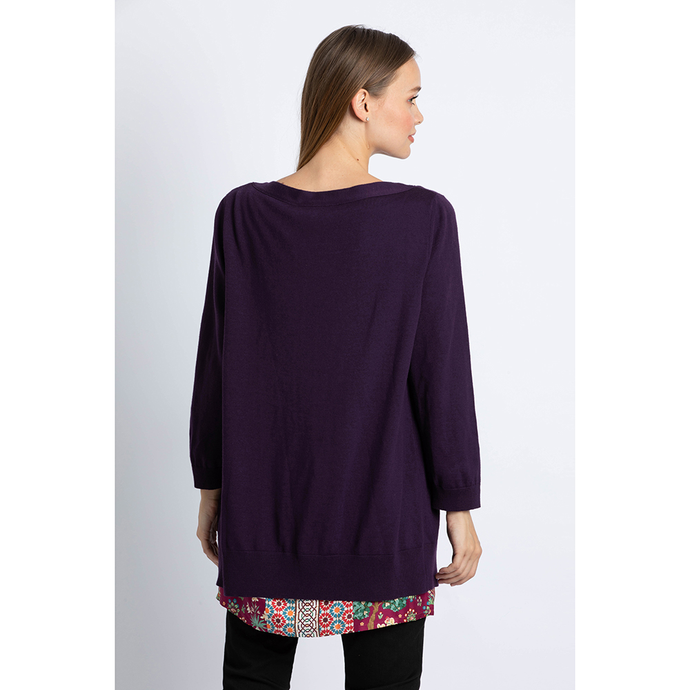 

Salvatore Ferragamo Purple Cardinale Knitted Cardigan