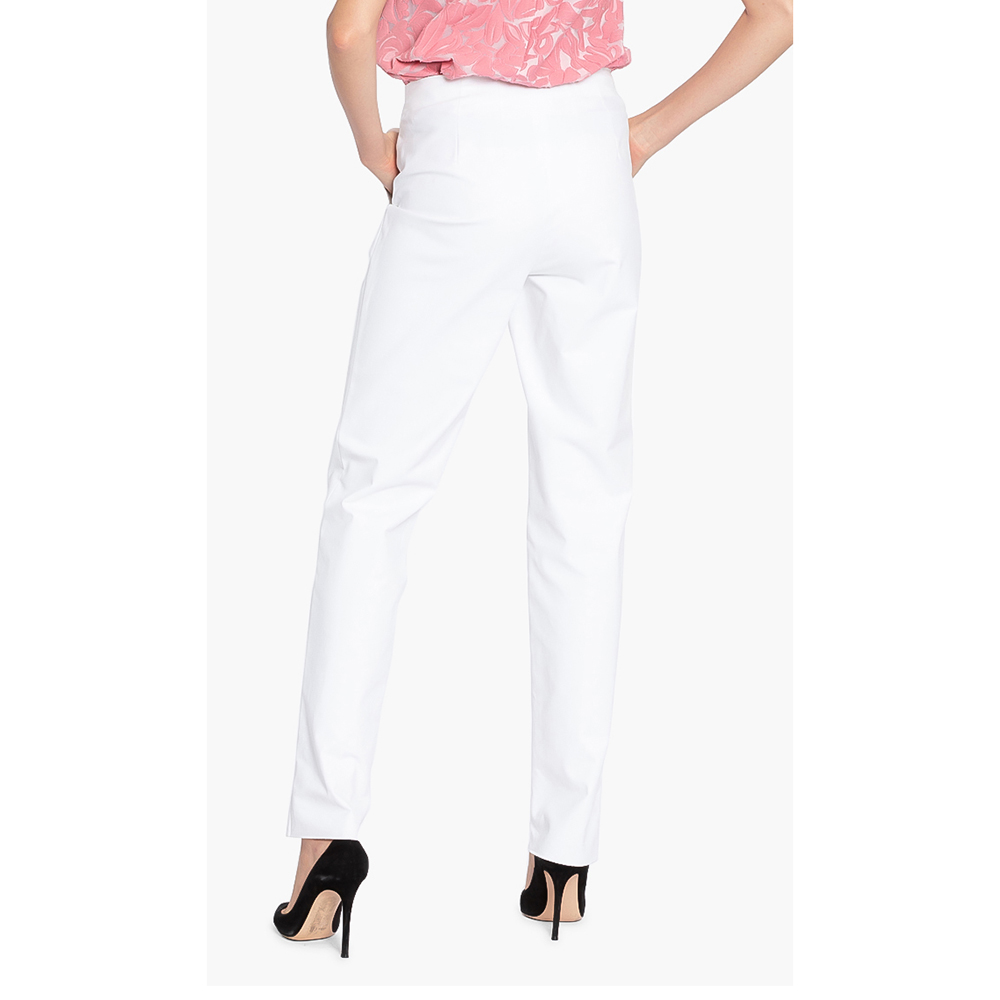 

Salvatore Ferragamo White Mid Fit Pants  (IT 38