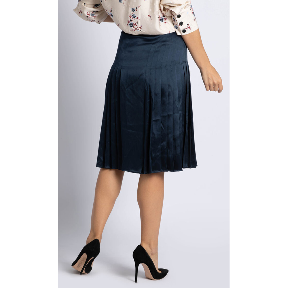 

Salvatore Ferragamo Blue Oxford Skirt  (IT 42