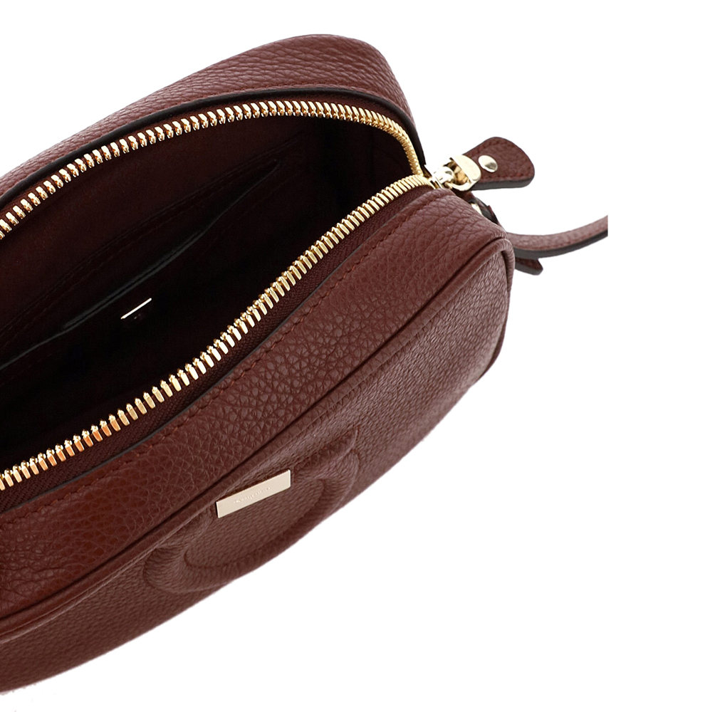 

Salvatore Ferragamo Brown Leather City Mini Bag