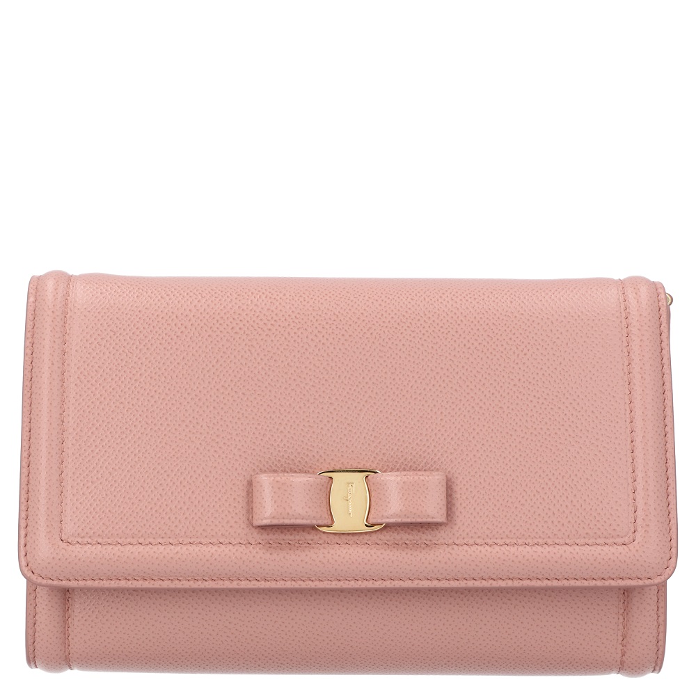 

Salvatore Ferragamo Pink Leather Miss Vara Mini Bag