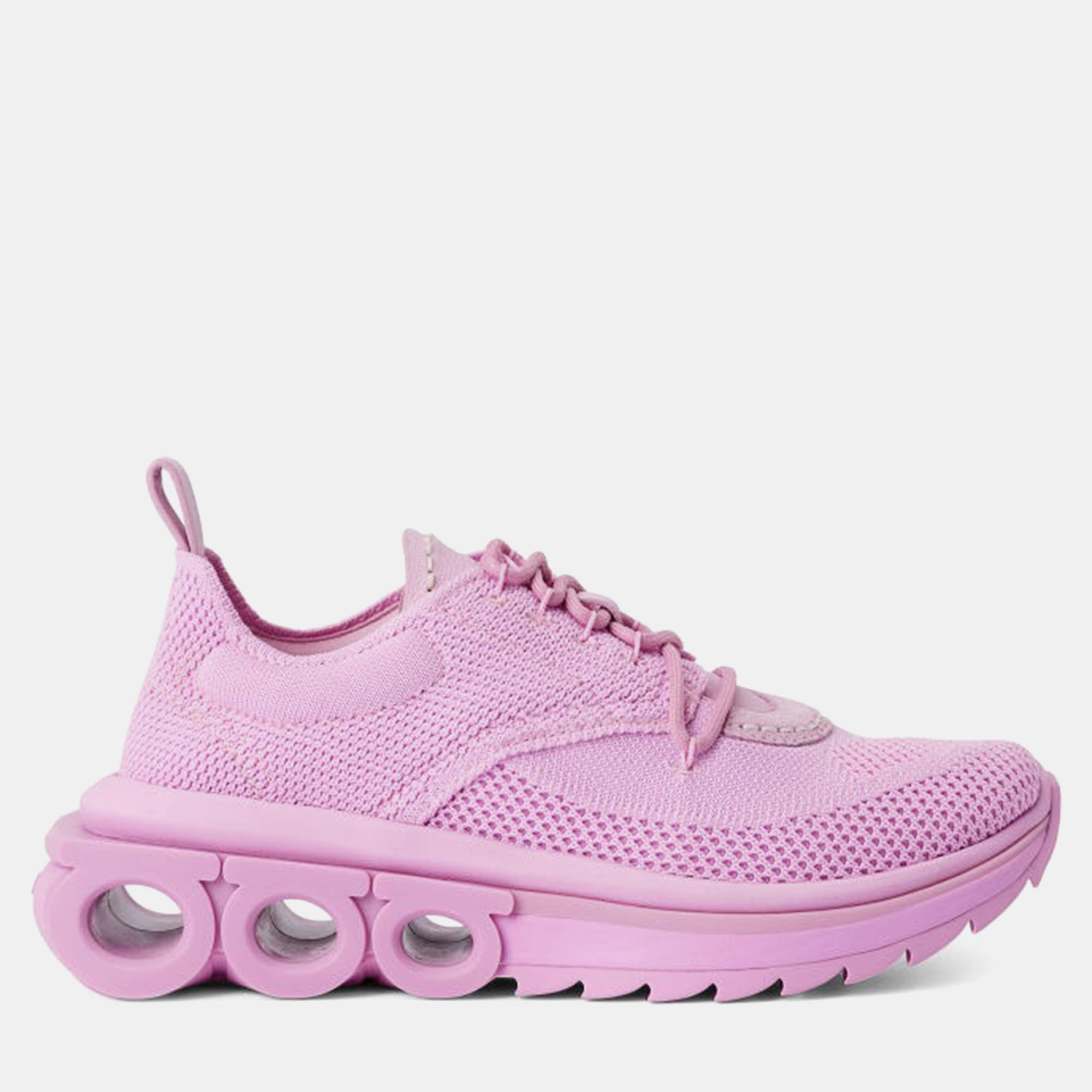 

Salvatore Ferragamo Nima Knit 1 Pink Mesh Sneaker