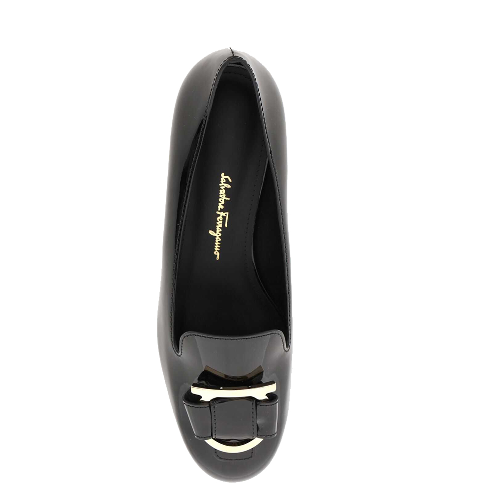 

Salvatore Ferragamo Black Gancini Loafers Size US 8.5/EU