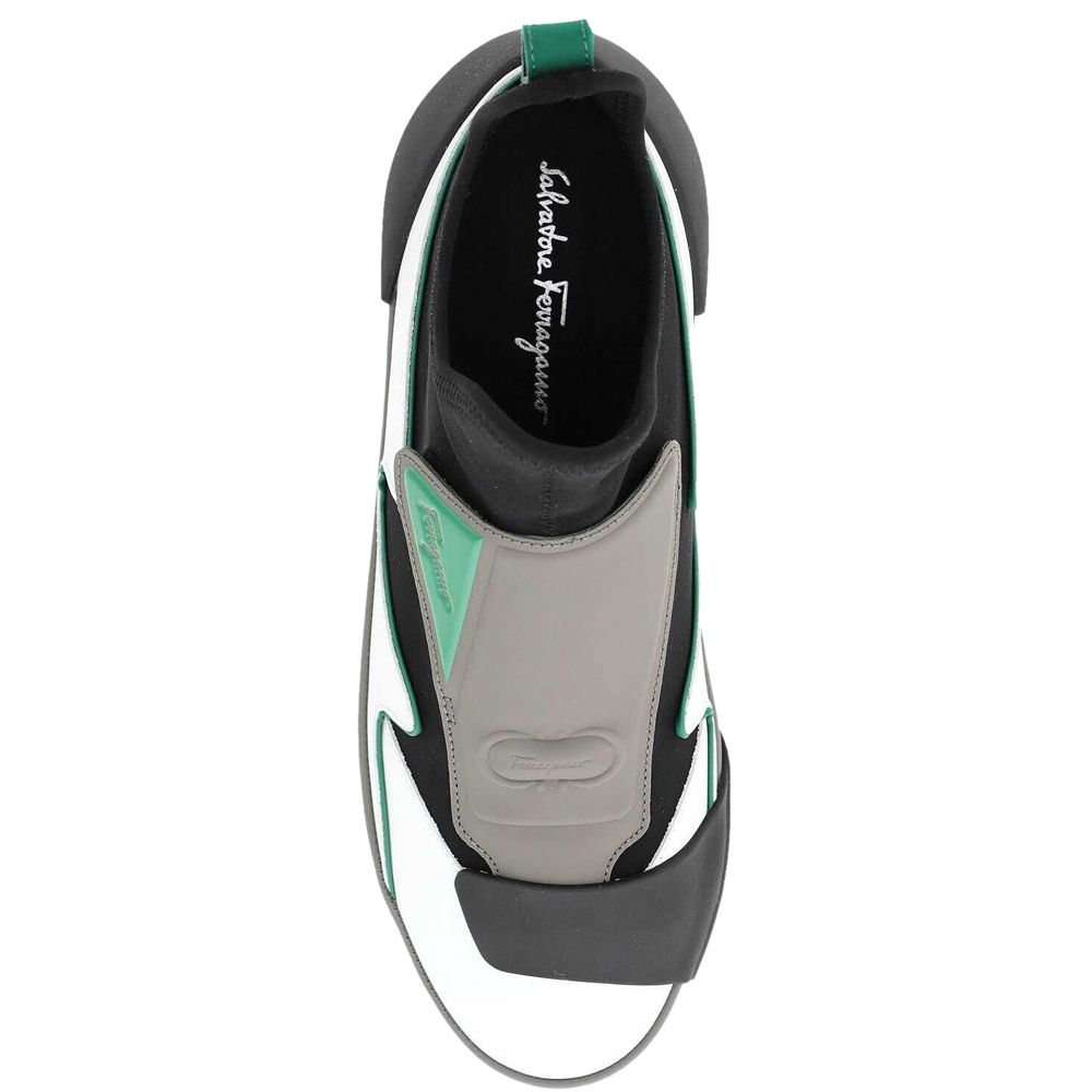 

Salvatore Ferragamo Multi Neoprene Calf Leather Gancini Sock Sneakers Size US 5.5 EU, Multicolor