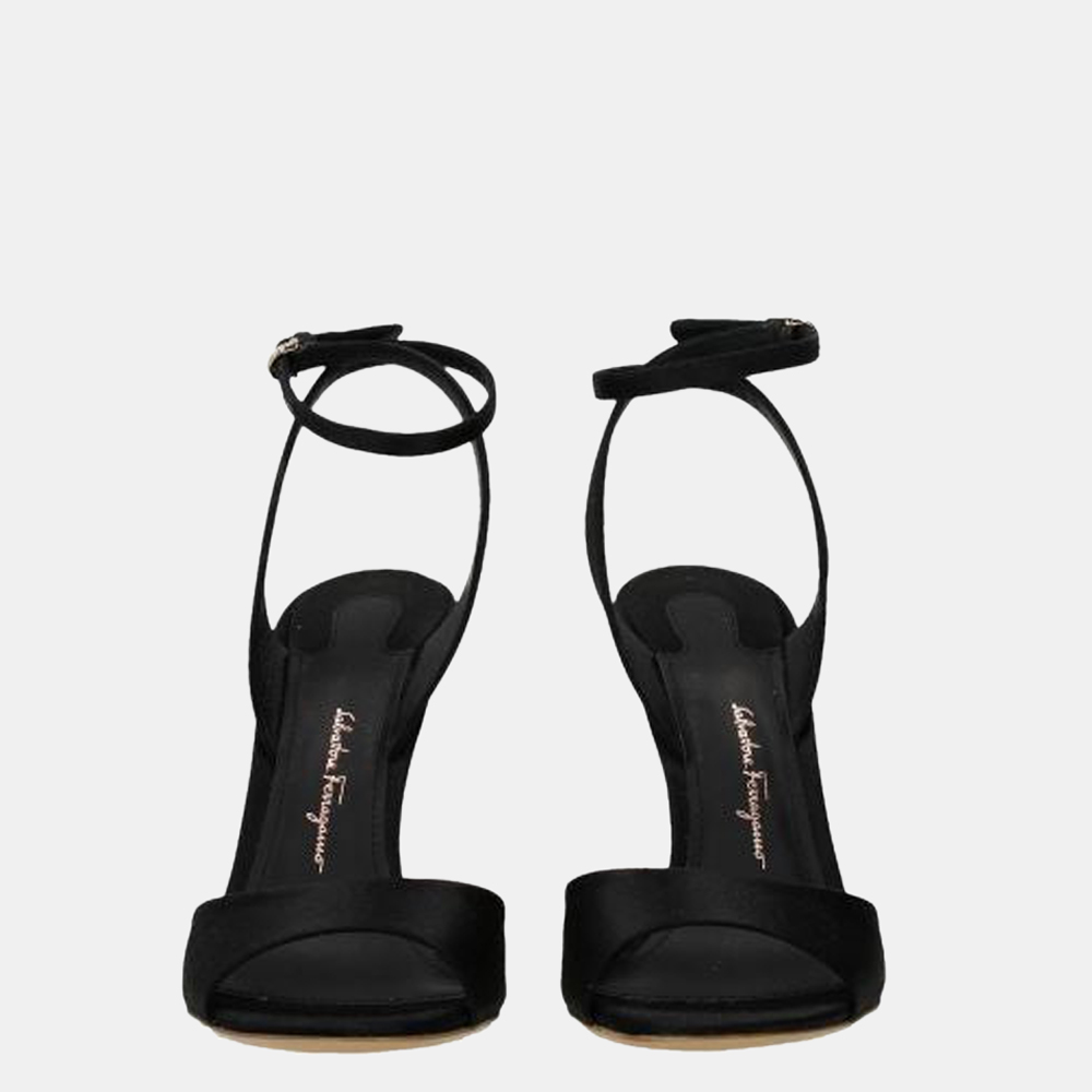 

Salvatore Ferragamo Black Arsina Sandals Size US 9.5