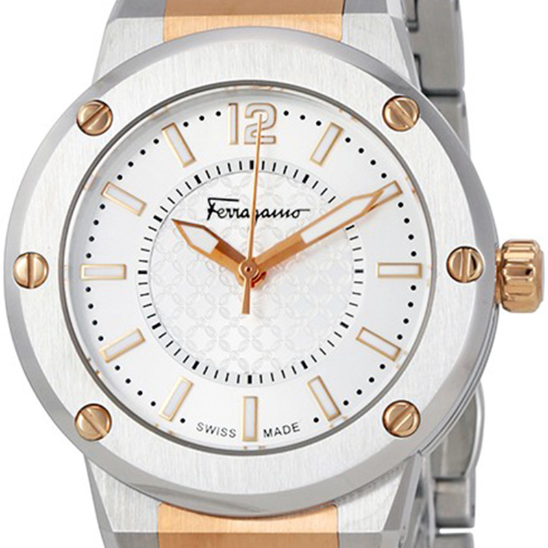 

Salvatore Ferragamo Silver Stainless Steel F-80 Women's Wristwatch