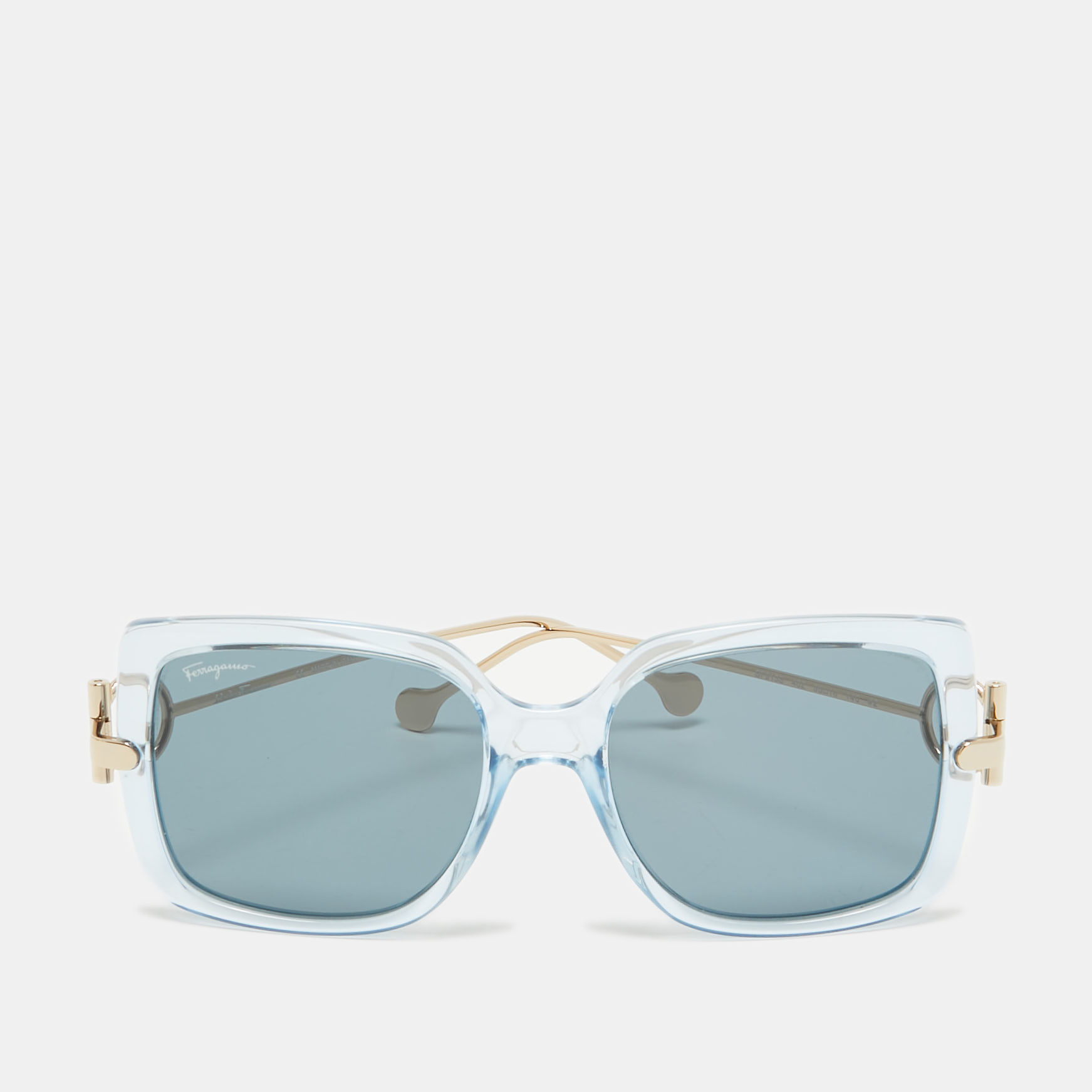 

Salvatore Ferragamo Blue SF913S Gancio Sqaure Sunglasses